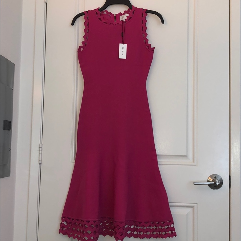 MILLY Dimond cut knit Dress